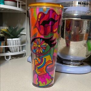 Starbucks Colorful Limited Edition Pride Tumbler with Gold Lid
